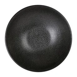 Table Passion Assiette Calotte En Grès Noir D19cm - Vesuvio -Côté Table Store 607867 DET02 WEB
