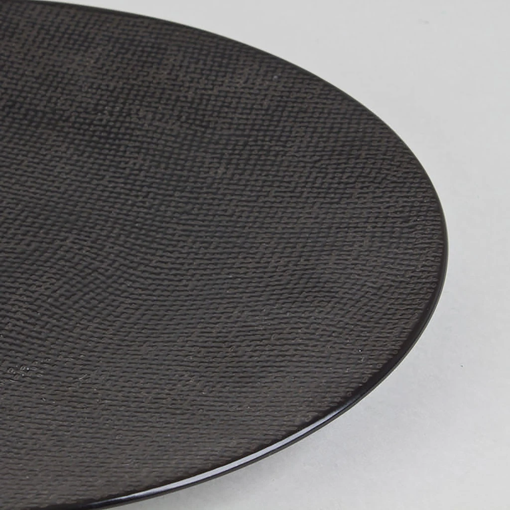 Table Passion Assiette à Dessert En Grès Noir D20.5cm - Vesuvio 6 Table Passion Assiette à Dessert En Grès Noir D20.5cm - Vesuvio – Image 4