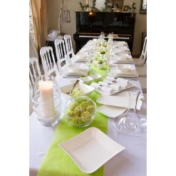 Table Passion Assiette Plate 25.5x25.5cm Melody Blanc -Côté Table Store 607902 FRN05 WEB