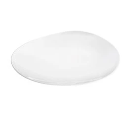 Sibo Homeconcept Assiette Plate En Porcelaine Blanc D28cm - Galet -Côté Table Store 615956 FRN01 WEB