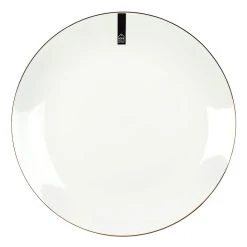 Home Déco Factory Assiette Plate En Porcelaine Lisere Doré D26cm 10 Home Déco Factory Assiette Plate En Porcelaine Lisere Doré D26cm -Côté Table Store 620972 FRN03 WEB