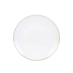 Home Déco Factory Assiette à Dessert En Porcelaine Lisere Doré D20cm -Côté Table Store 620973 FRN06 WEB