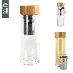 Cook Concept Infuseur En Verre Double Paroi Avec Bouchon Bambou 12 Cook Concept Infuseur En Verre Double Paroi Avec Bouchon Bambou -Côté Table Store 623468 FRN06 WEB