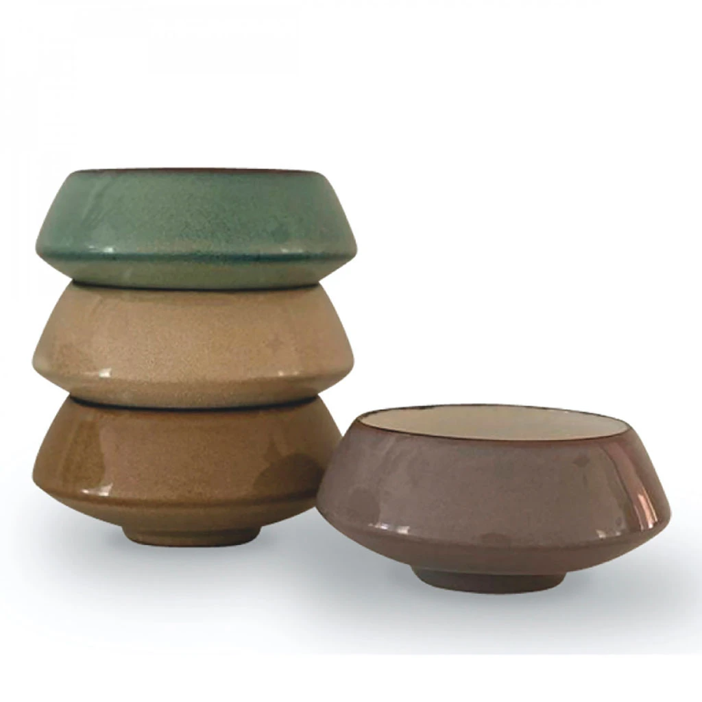 Opjet Lot De 4 Coupelles En Porcelaine D10cm - Fox 3 Opjet Lot De 4 Coupelles En Porcelaine D10cm - Fox