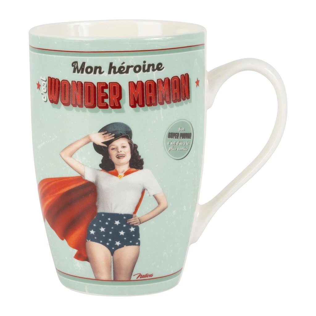 Natives Mug En Porcelaine Vert - Wonder Maman Vert 3 Natives Mug En Porcelaine Vert - Wonder Maman Vert