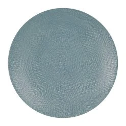 Table Passion Assiette Plate En Gres Bleu D27cm - Vesuvio