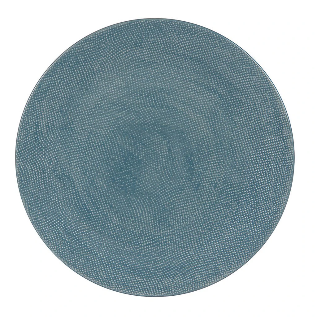 Table Passion Assiette Plate En Gres Bleu D27cm - Vesuvio 4 Table Passion Assiette Plate En Gres Bleu D27cm - Vesuvio – Image 2