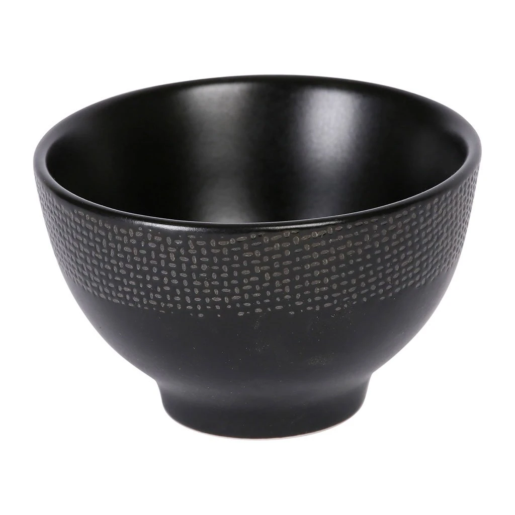 Table Passion Mini Bol En Grès Noir D9.5cm - Vesuvio 6 Table Passion Mini Bol En Grès Noir D9.5cm - Vesuvio – Image 4