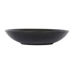 Table Passion Assiette Calotte En Gres Noir D25cm - Vesuvio