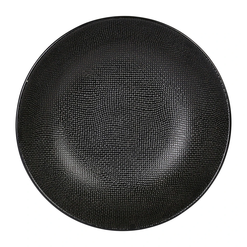 Table Passion Assiette Calotte En Gres Noir D25cm - Vesuvio 5 Table Passion Assiette Calotte En Gres Noir D25cm - Vesuvio – Image 3