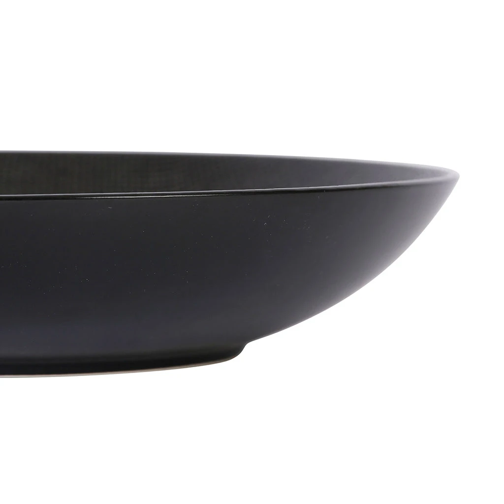 Table Passion Assiette Calotte En Gres Noir D25cm - Vesuvio 7 Table Passion Assiette Calotte En Gres Noir D25cm - Vesuvio – Image 5