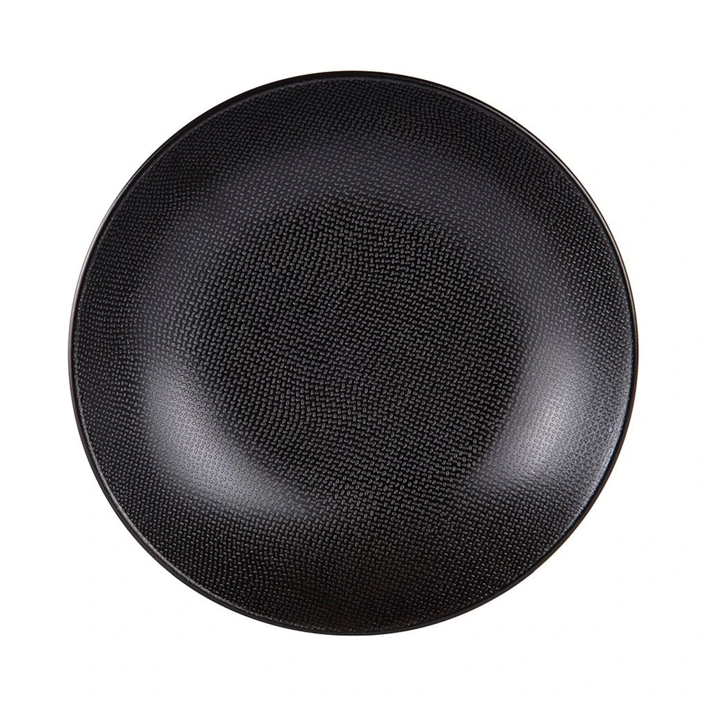 Table Passion Assiette Calotte En Gres Noir D25cm - Vesuvio 4 Table Passion Assiette Calotte En Gres Noir D25cm - Vesuvio – Image 2