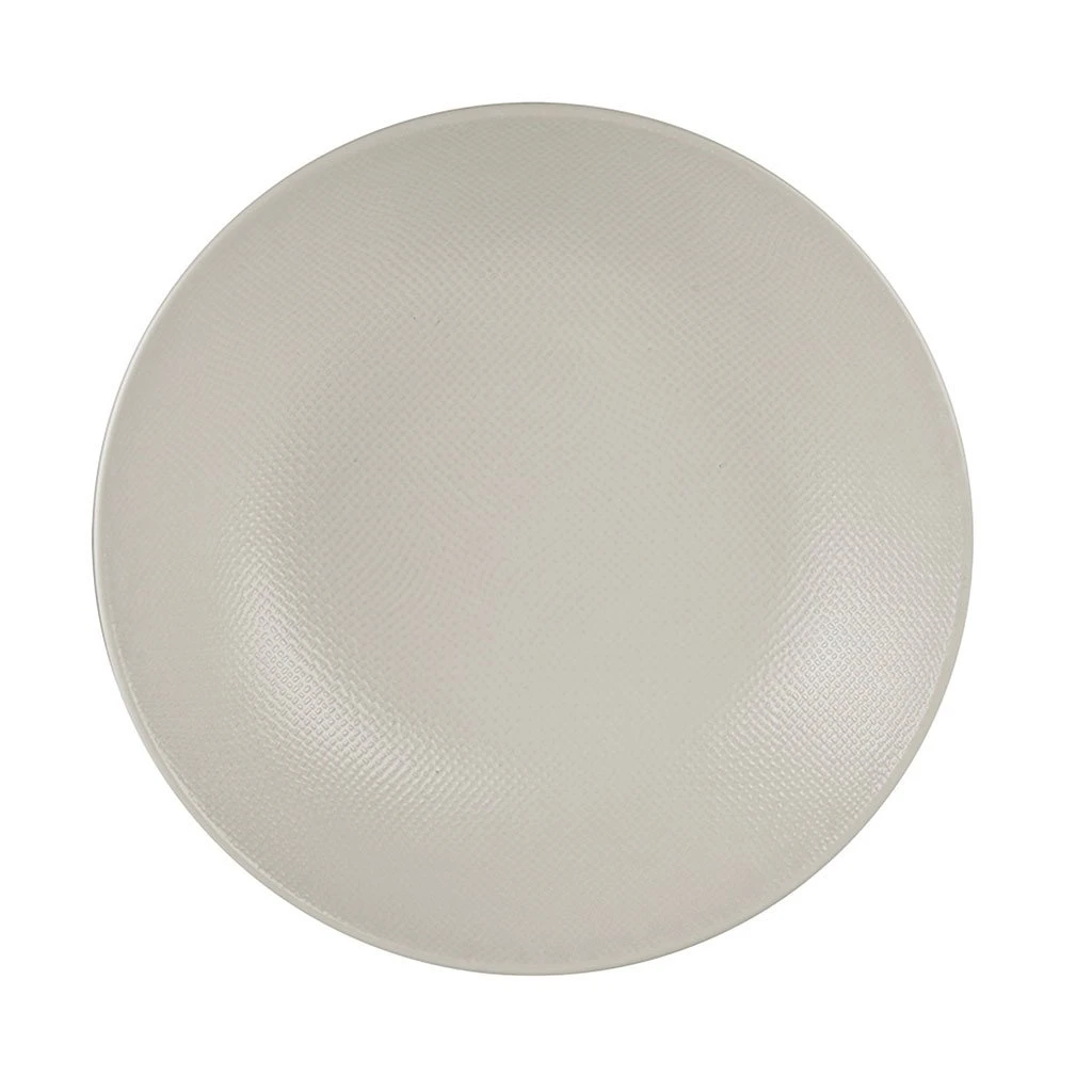 Table Passion Assiette Calotte En Gres Blanc D25cm - Vesuvio 4 Table Passion Assiette Calotte En Gres Blanc D25cm - Vesuvio – Image 2