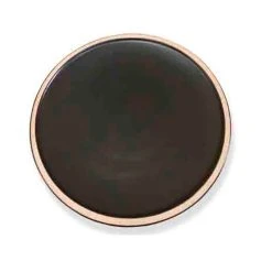 Opjet Assiette à Dessert En Grès Noir D20cm - Wabi