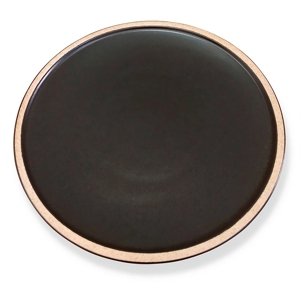 Opjet Assiette Plate En Grès Noir D25cm - Wabi 3 Opjet Assiette Plate En Grès Noir D25cm - Wabi