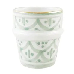Chabi Chic Tasse Vert Amande Or H7cm - Zwak