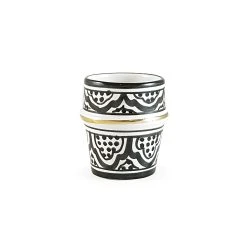 Chabi Chic Tasse Noir Et Or H7cm - Zwak