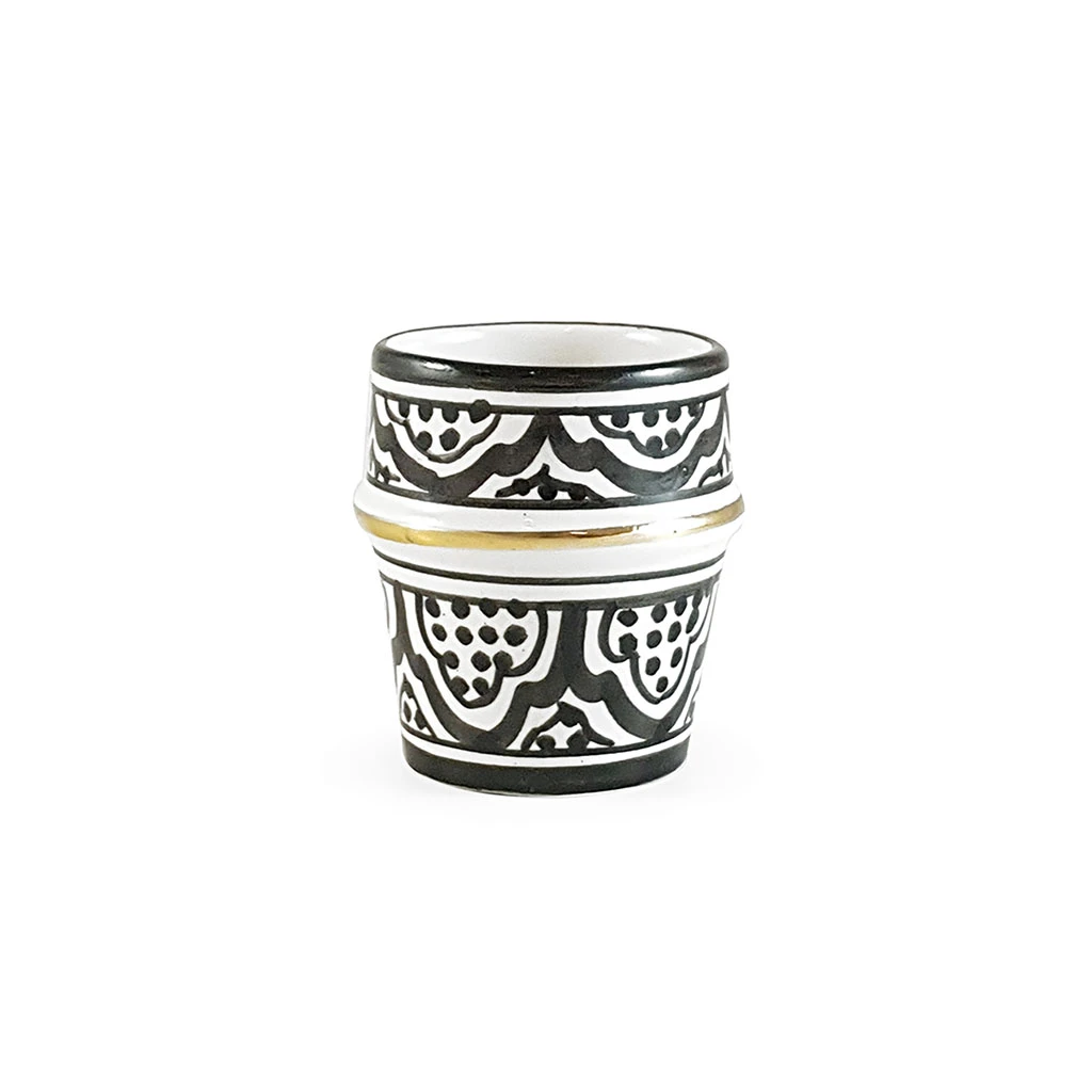Chabi Chic Tasse Noir Et Or H7cm - Zwak 3 Chabi Chic Tasse Noir Et Or H7cm - Zwak