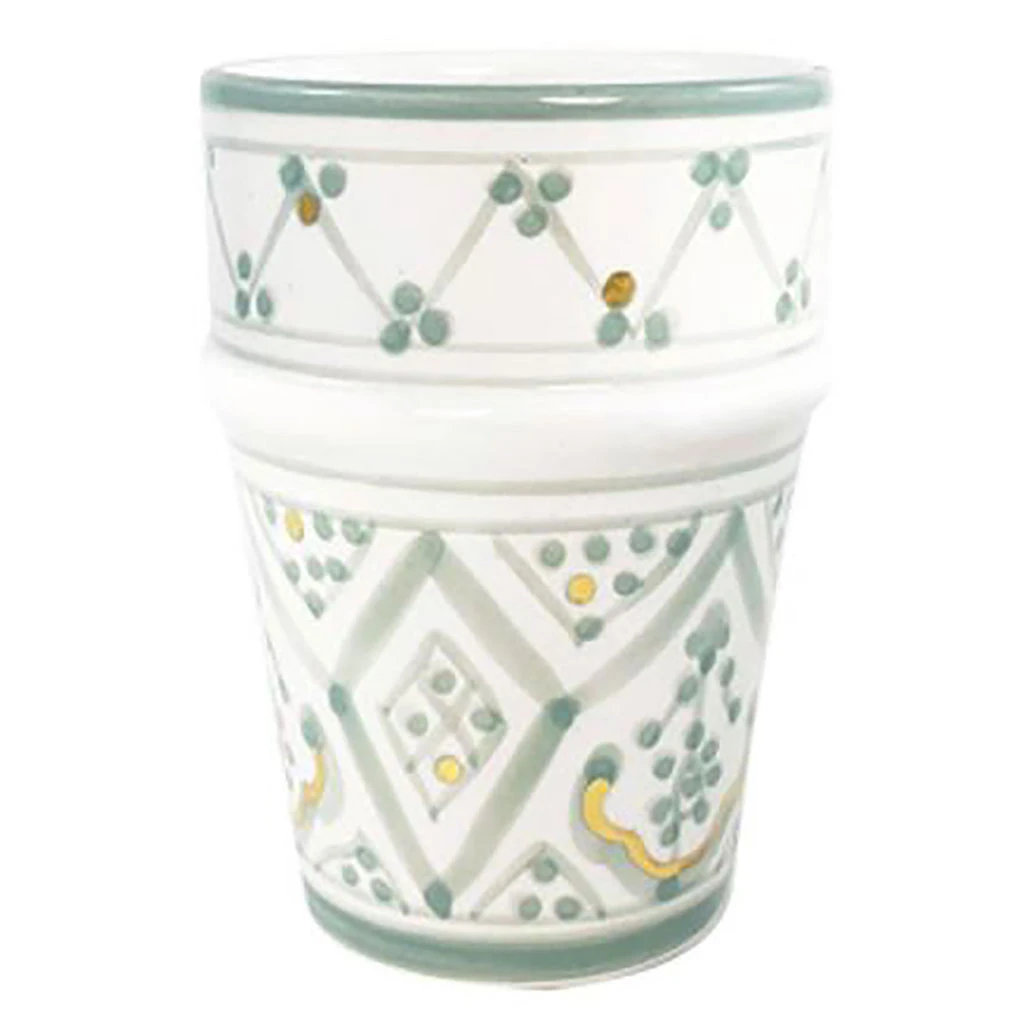 Chabi Chic Tasse Vert Amande Et Or H9cm - Beldi Zwak 3 Chabi Chic Tasse Vert Amande Et Or H9cm - Beldi Zwak