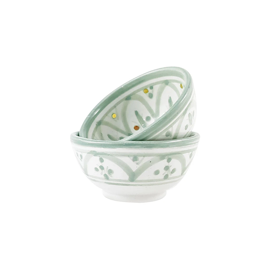 Chabi Chic Set De 2 Mini Bols Zwak Vert Amande Or D8xh4.5cm 3 Chabi Chic Set De 2 Mini Bols Zwak Vert Amande Or D8xh4.5cm