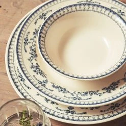 Comptoir De Famille Assiette Plate En Faience Bleu Ancien D26cm - Faustine 10 Comptoir De Famille Assiette Plate En Faience Bleu Ancien D26cm - Faustine -Côté Table Store 70e35 amb hd 2021 09 ah comptoir 0319