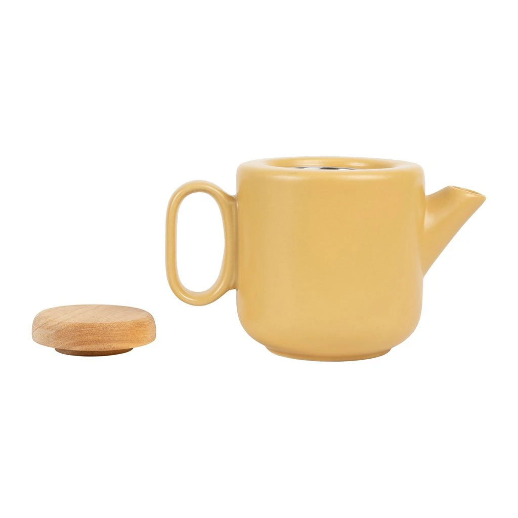 SEMA DESIGN Theiere En Grès Jaune Mat Avec Filtre - Baltika 4 SEMA DESIGN Theiere En Grès Jaune Mat Avec Filtre - Baltika – Image 2