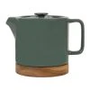 SEMA DESIGN Théière En Grès Vert Et Bois - Nordika 1 SEMA DESIGN Théière En Grès Vert Et Bois - Nordika -Côté Table Store 73571 DEB WEB
