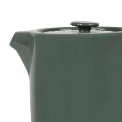 SEMA DESIGN Théière En Grès Vert Et Bois - Nordika -Côté Table Store 73571 DET02 WEB