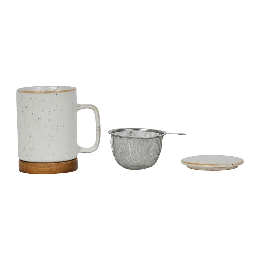 SEMA DESIGN Tisanière En Grès Avec Filtre Blanc - Nordika 5 SEMA DESIGN Tisanière En Grès Avec Filtre Blanc - Nordika – Image 3