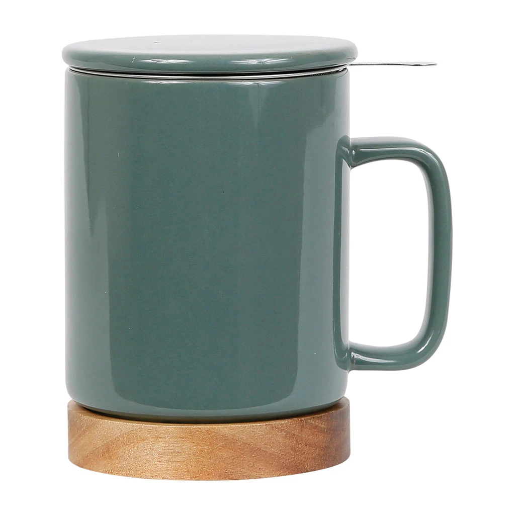 SEMA DESIGN Tisanière En Grès Avec Filtre Kaki - Nordika 3 SEMA DESIGN Tisanière En Grès Avec Filtre Kaki - Nordika