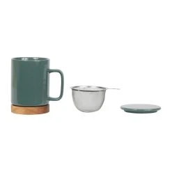 SEMA DESIGN Tisanière En Grès Avec Filtre Kaki - Nordika 7 SEMA DESIGN Tisanière En Grès Avec Filtre Kaki - Nordika -Côté Table Store 73575 DET02 WEB