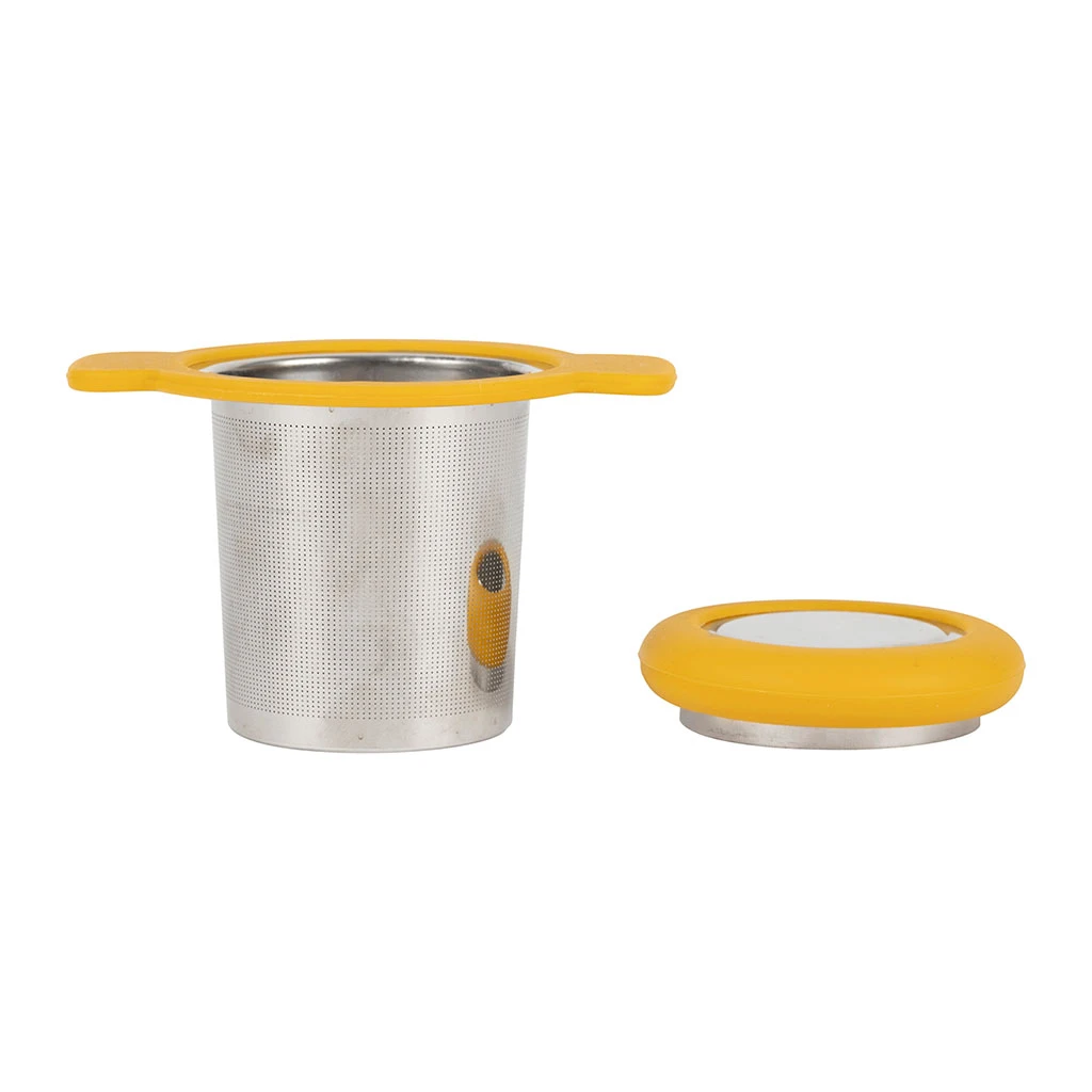 SEMA DESIGN Infuseur Universel En Inox Et Silicone Jaune - Colorada 4 SEMA DESIGN Infuseur Universel En Inox Et Silicone Jaune - Colorada – Image 2