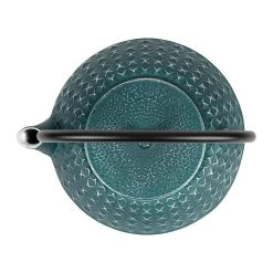 SEMA DESIGN Théière En Fonte émeraude Et Argent Avec Filtre - Tresse -Côté Table Store 74003 DET03 WEB
