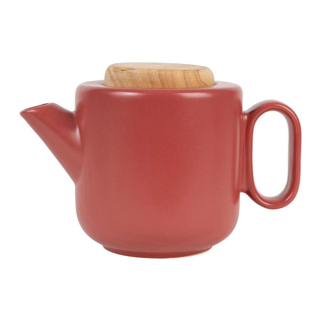 SEMA DESIGN Théière En Grès Rouge Mat Avec Filtre - Baltika 3 SEMA DESIGN Théière En Grès Rouge Mat Avec Filtre - Baltika