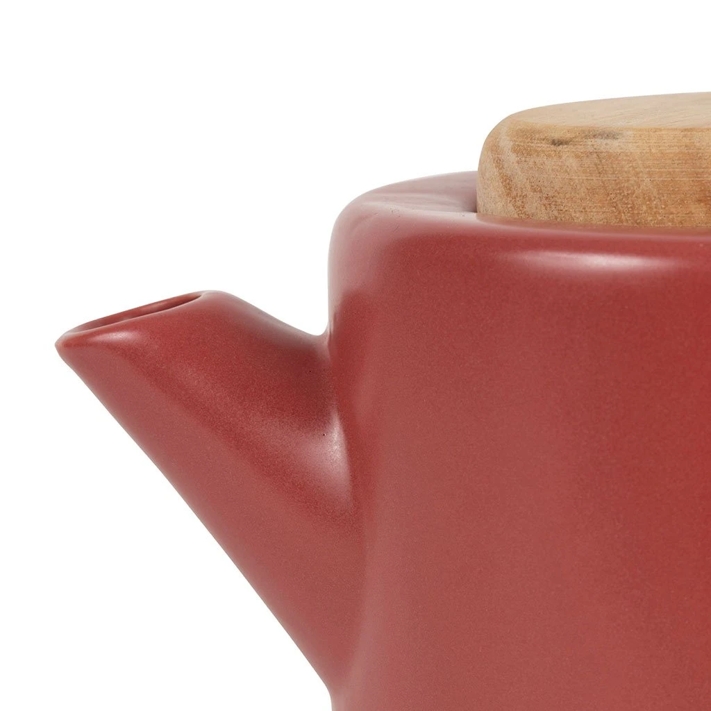 SEMA DESIGN Théière En Grès Rouge Mat Avec Filtre - Baltika 4 SEMA DESIGN Théière En Grès Rouge Mat Avec Filtre - Baltika – Image 2