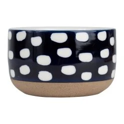 SEMA DESIGN Lot De 3 Coupelles En Grès Bleu Foncé Avec Plat -terrea 7 SEMA DESIGN Lot De 3 Coupelles En Grès Bleu Foncé Avec Plat -terrea -Côté Table Store 74325 DET02 WEB