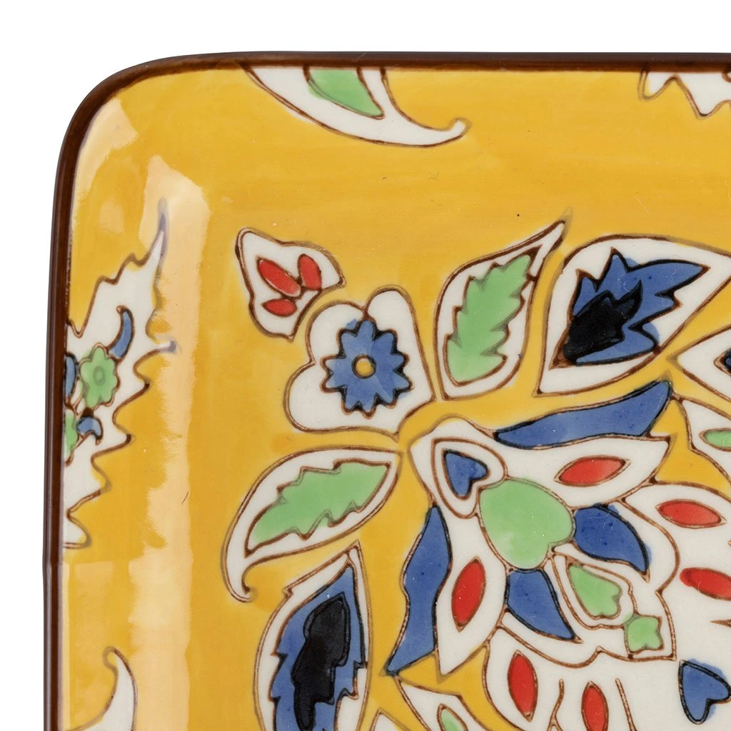 SEMA DESIGN Lot De 4 Plats En Grès Multicolore - Orchila 4 SEMA DESIGN Lot De 4 Plats En Grès Multicolore - Orchila – Image 2