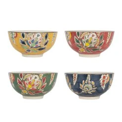 SEMA DESIGN Lot De 4 Bols En Grès Multicolore 65cl - Orchila