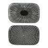 SEMA DESIGN Plat Rectangle X2 Cosmos Noir Et Blanc En Porcelaine 2 SEMA DESIGN Plat Rectangle X2 Cosmos Noir Et Blanc En Porcelaine -Côté Table Store 74401 DEB WEB