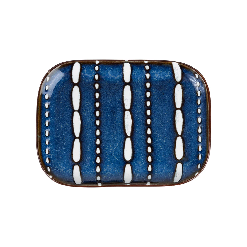 SEMA DESIGN Plat En Porcelaine Indigo - Urazia 3 SEMA DESIGN Plat En Porcelaine Indigo - Urazia