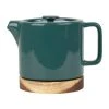 SEMA DESIGN Théière En Grès Emeraude Et Banbou Avec Filtre - Nordika 1 SEMA DESIGN Théière En Grès Emeraude Et Banbou Avec Filtre - Nordika -Côté Table Store 74639 DEB WEB