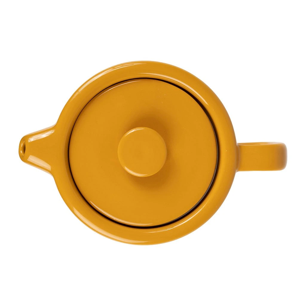 SEMA DESIGN Théière En Grès Moutarde Et Banbou Avec Filtre - Nordika 7 SEMA DESIGN Théière En Grès Moutarde Et Banbou Avec Filtre - Nordika – Image 5