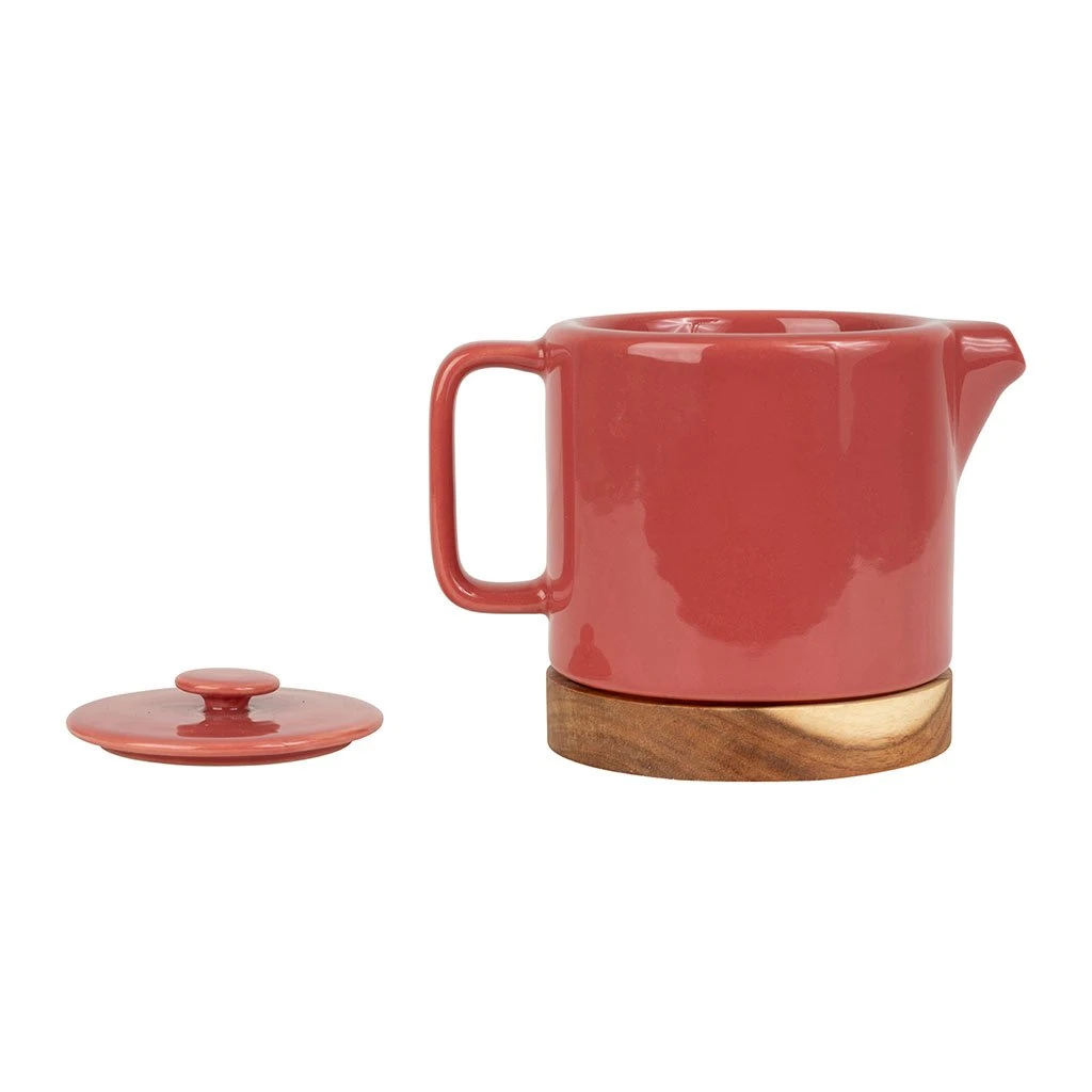 SEMA DESIGN Théière En Grès Framboise Et Banbou Avec Filtre - Nordika 4 SEMA DESIGN Théière En Grès Framboise Et Banbou Avec Filtre - Nordika – Image 2
