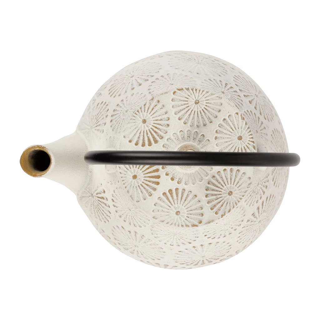 SEMA DESIGN Théière En Fonte Blanc Et Dorée - Lotus 6 SEMA DESIGN Théière En Fonte Blanc Et Dorée - Lotus – Image 4