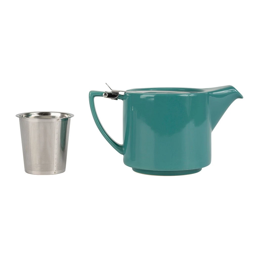 SEMA DESIGN Theiere En Grès émeraude Avec Filtre Plate - Design 4 SEMA DESIGN Theiere En Grès émeraude Avec Filtre Plate - Design – Image 2