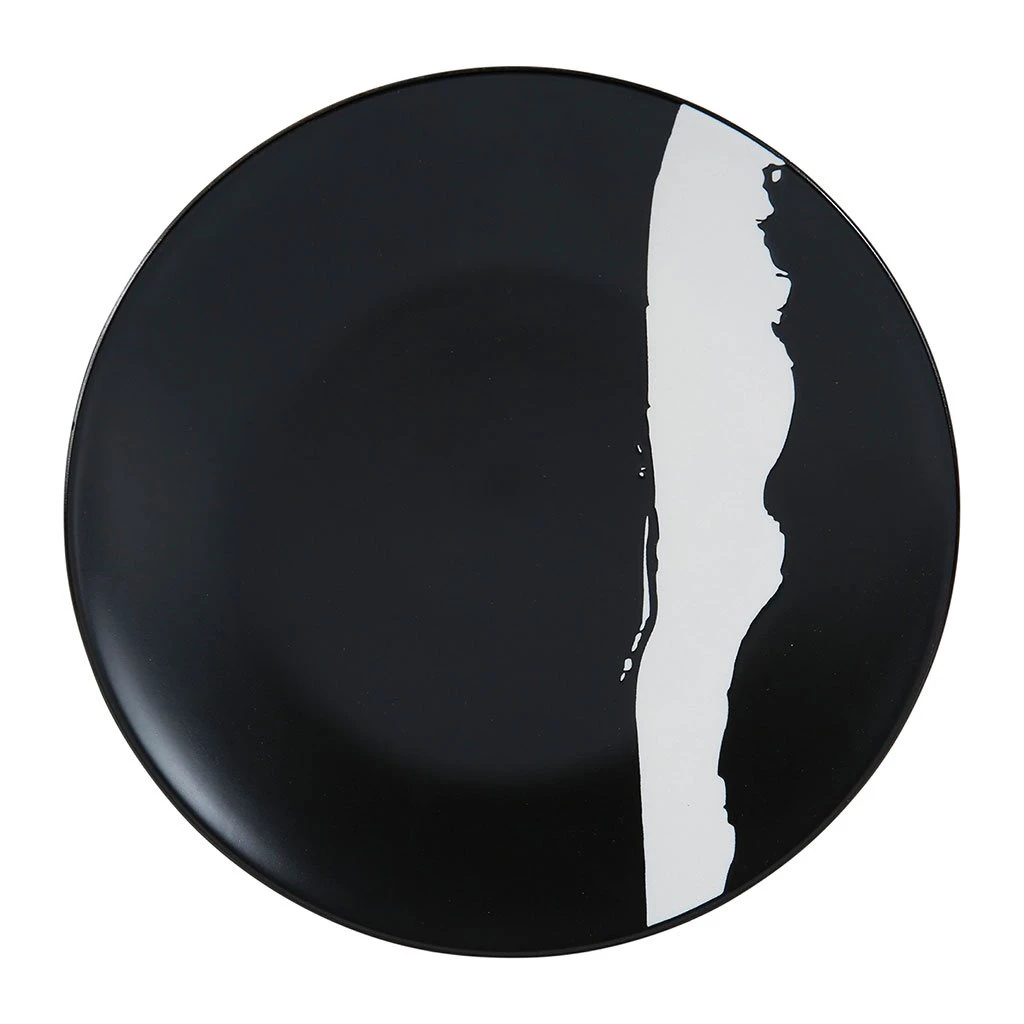 SEMA DESIGN Assiette Plate (lot De 2) Bronze Noir Et Blanche D27 5 SEMA DESIGN Assiette Plate (lot De 2) Bronze Noir Et Blanche D27 – Image 3