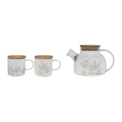 SEMA DESIGN Théière Et 2 Tasses En Verre - Flaural
