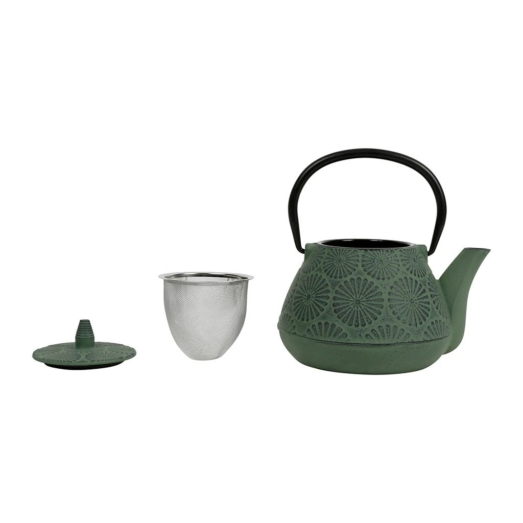 SEMA DESIGN Théière En Fonte Verte Et Noir - Lotus 5 SEMA DESIGN Théière En Fonte Verte Et Noir - Lotus – Image 3