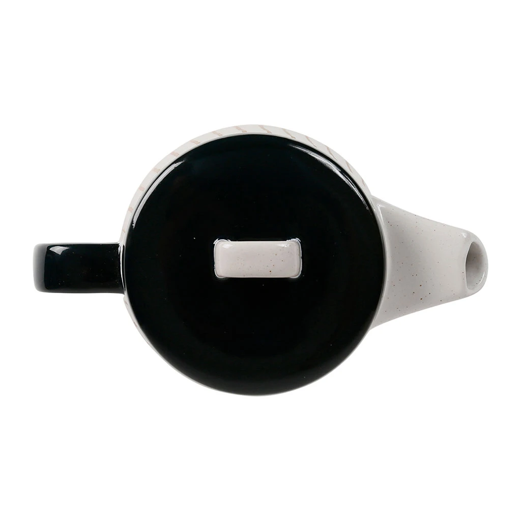 SEMA DESIGN Theiere En Grès Banc Et Beige - Courba 5 SEMA DESIGN Theiere En Grès Banc Et Beige - Courba – Image 3