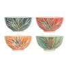 SEMA DESIGN Lot De 4 Bols En Grès Vert Et Orange 70cl - Tropic'art 2 SEMA DESIGN Lot De 4 Bols En Grès Vert Et Orange 70cl - Tropic'art -Côté Table Store 75697 DEB WEB